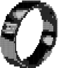 A ring with a dithering effect