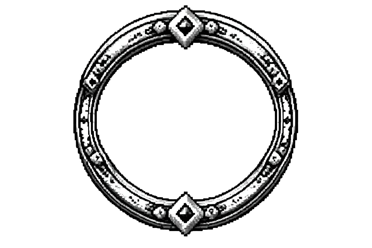 A ring with a dithering effect